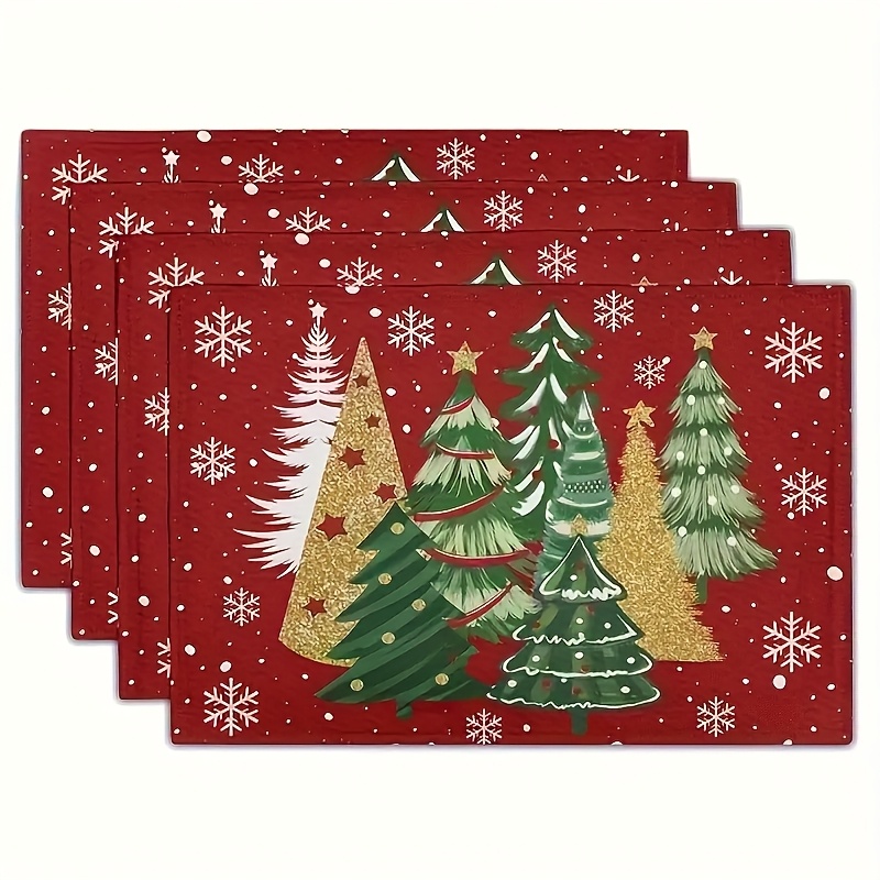 Red Christmas Tree Snowflake P - Family Tree Print ulasan dan harga