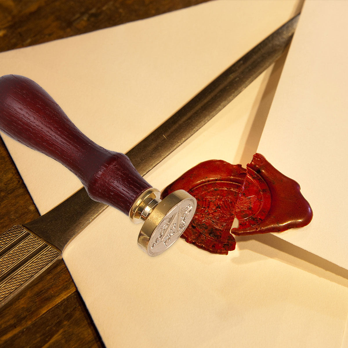 1Set Premium Sealing Wax Stamp - Wax Seal Letter Kit ulasan dan harga
