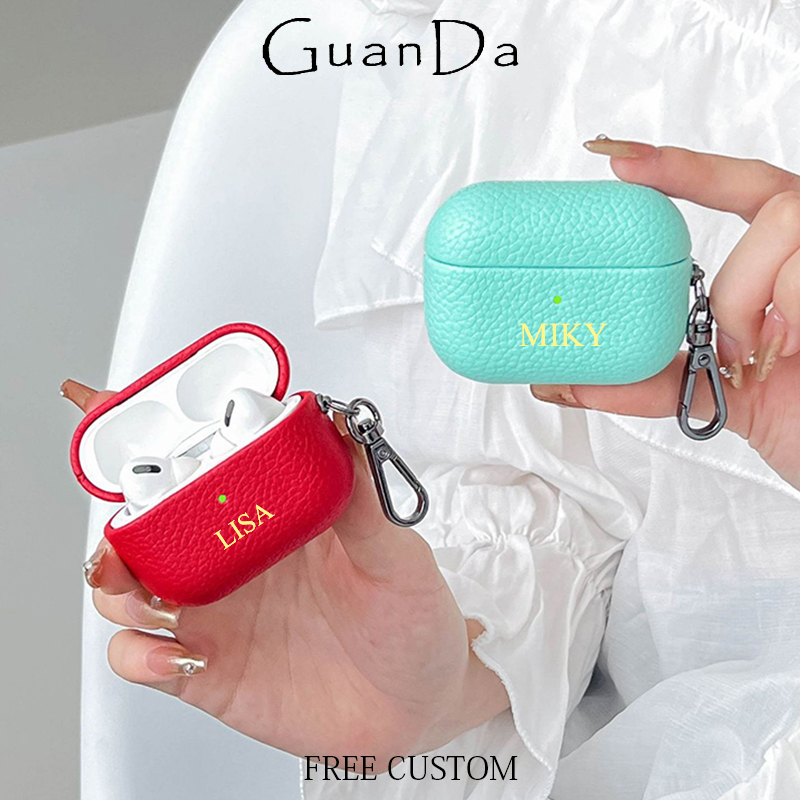 Fashion Cute Mini DIY Earphone - Monogram Keychain Leather ulasan dan harga