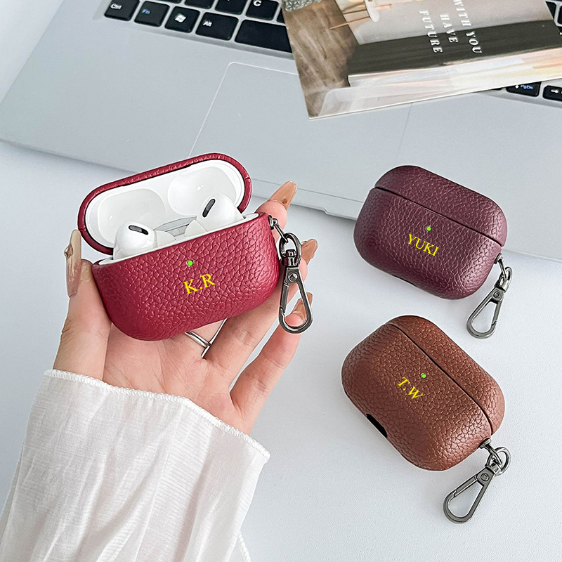 Fashion Cute Mini DIY Earphone - Monogram Keychain Leather ulasan dan harga