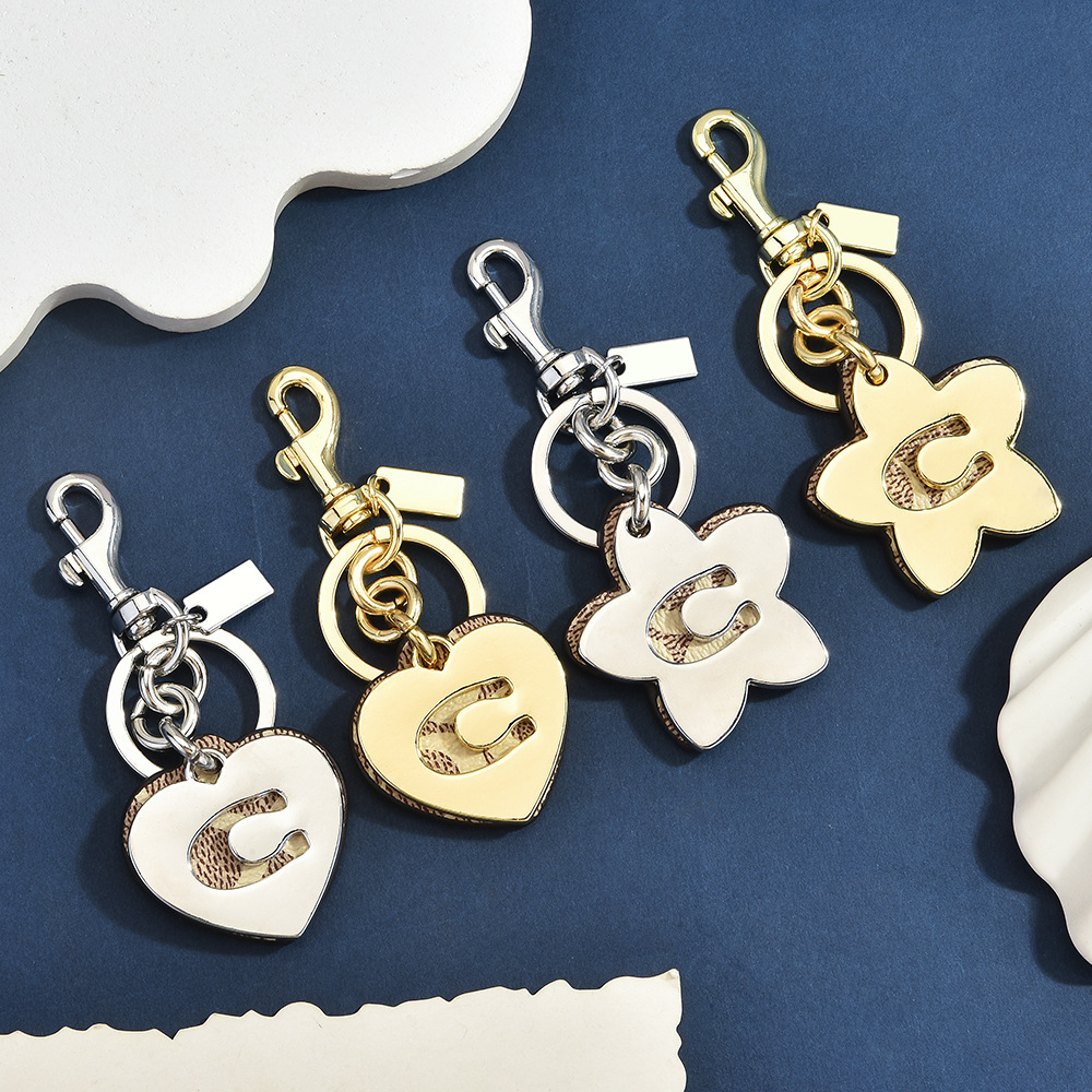 Initial C Monogram Bag Charm K - Monogram Keychain Leather ulasan dan harga