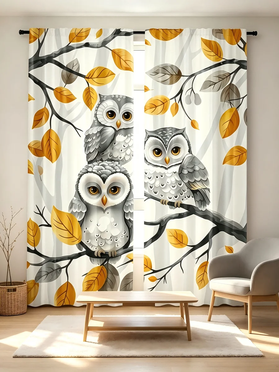 2PCS Digital Printed Curtain,  - Family Tree Print ulasan dan harga