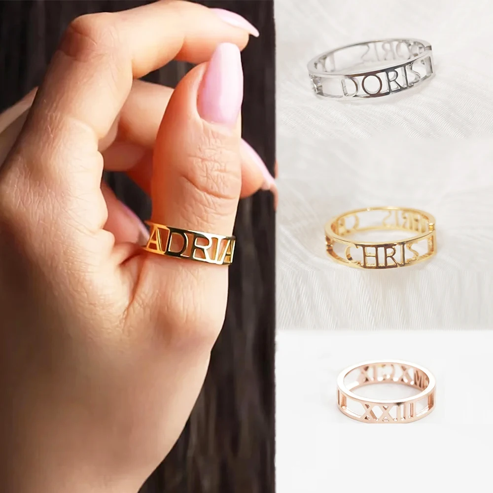 Personalized Custom Letter Nam - Initial Ring Custom ulasan dan harga