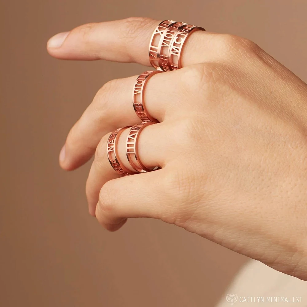 Personalized Custom Letter Nam - Initial Ring Custom ulasan dan harga