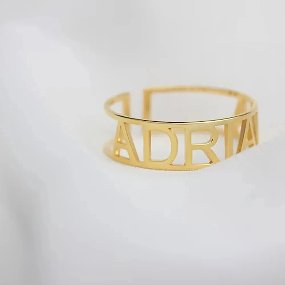 Personalized Custom Letter Nam - Initial Ring Custom ulasan dan harga
