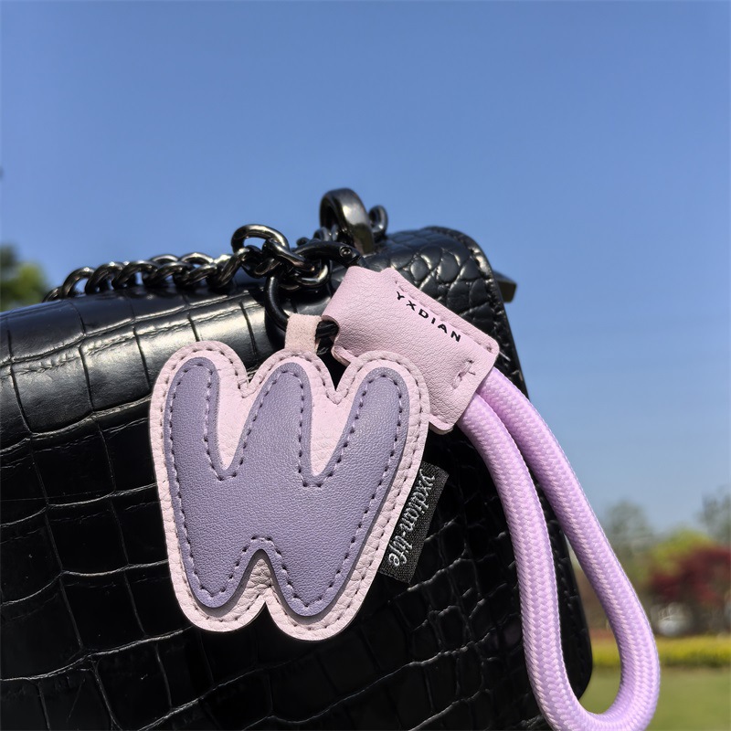 A To Z Leather Initials Keycha - Monogram Keychain Leather ulasan dan harga