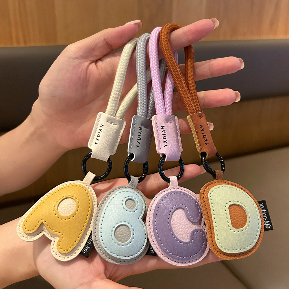 A To Z Leather Initials Keycha - Monogram Keychain Leather ulasan dan harga