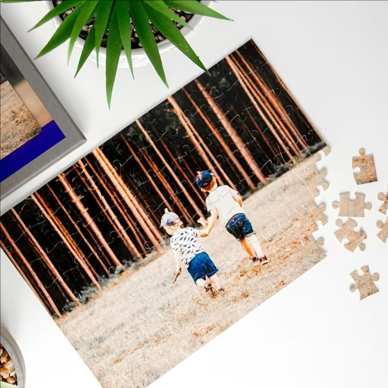 Custom Photo Puzzle Set Person - Pet Portrait Custom ulasan dan harga