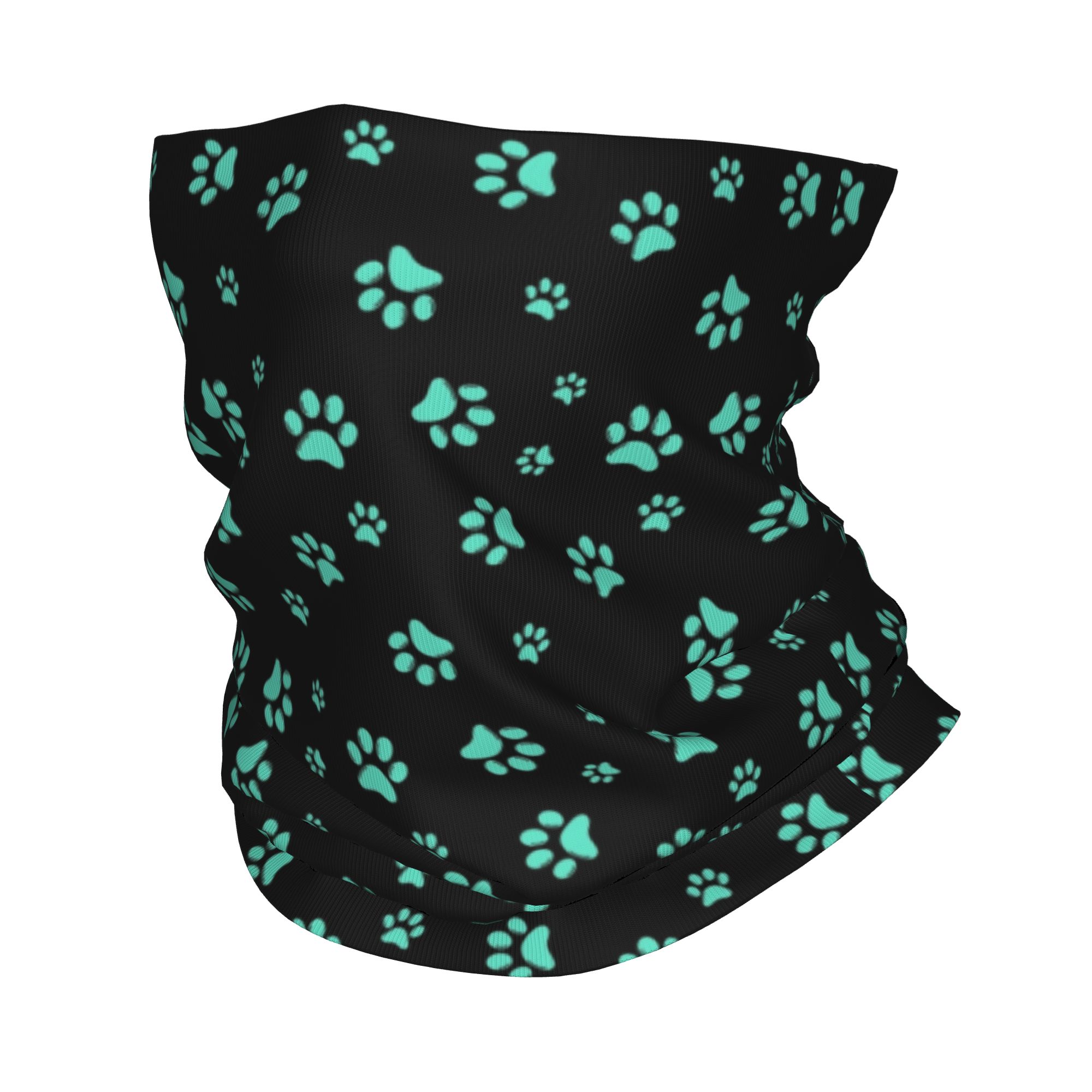 Custom Aqua Dog Paw Print Patt - Pet Portrait Custom ulasan dan harga