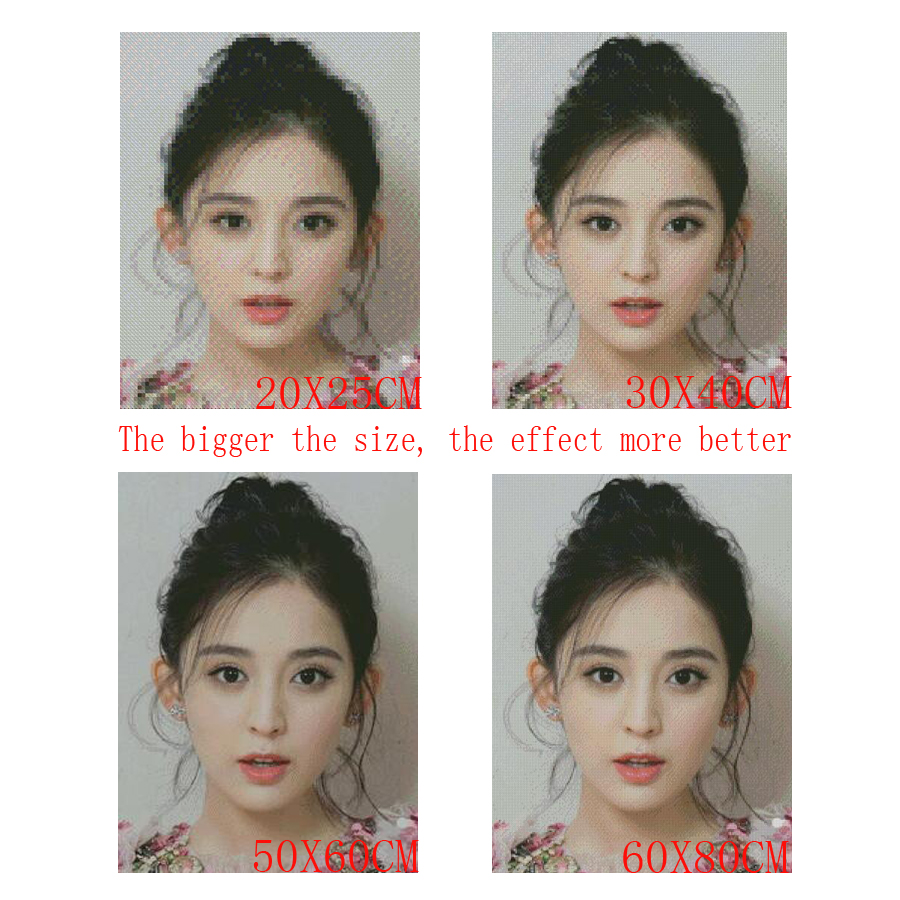 New arrival Full Square/Round  - Photo Mosaic Print ulasan dan harga